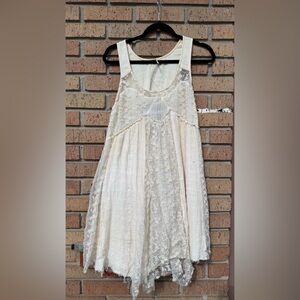 Free People Cream Lace Dress